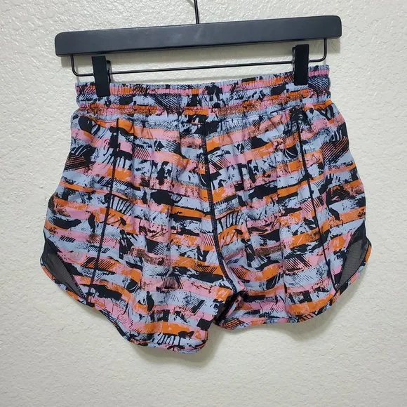 Lululemon Hotty Hot Short II Long 4" blue orange pink black - Picture 4 of 6